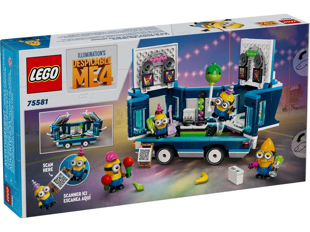 LEGO Despicable Me 4 75581 Minions' Music Party Bus product image 2, provided for visual reference and product detail review