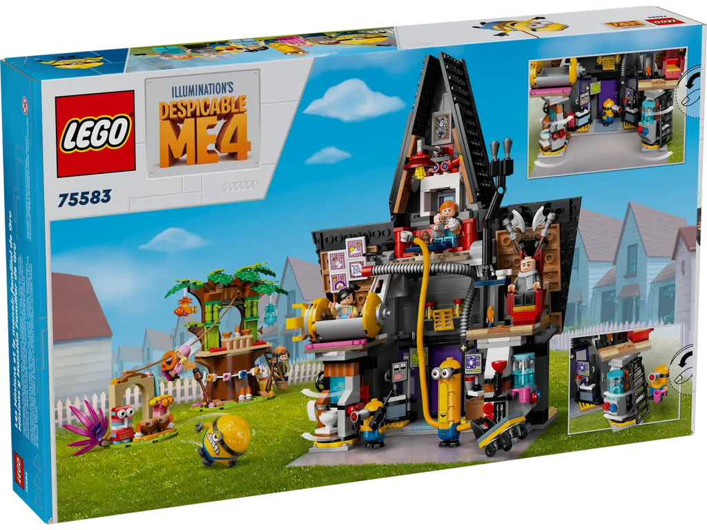 LEGO Despicable Me 4 75583 Minions and Gru's Family Mansion product image 2, provided for visual reference and product
