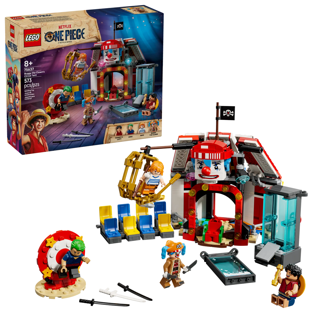 LEGO One Piece 75637 Buggy the Clown's Circus Tent product image 1, provided for visual reference and product detail review