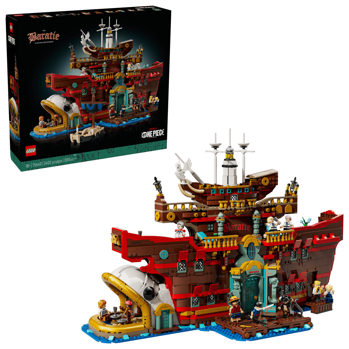 LEGO One Piece 75640 The Baratie Floating Restaurant product image 1, provided for visual reference and product detail review