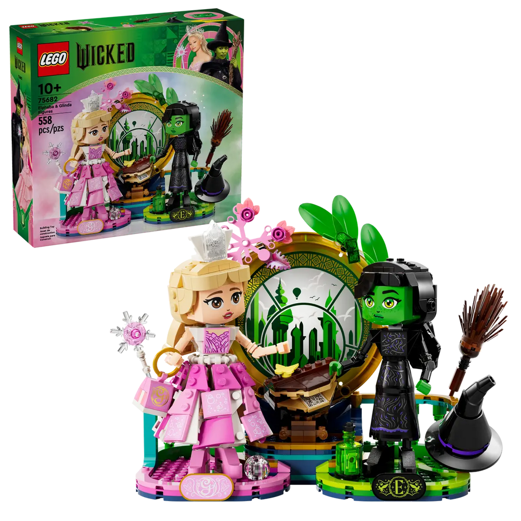 LEGO Wicked 75682 Elphaba & Glinda Figures product image 1, provided for visual reference and product detail review