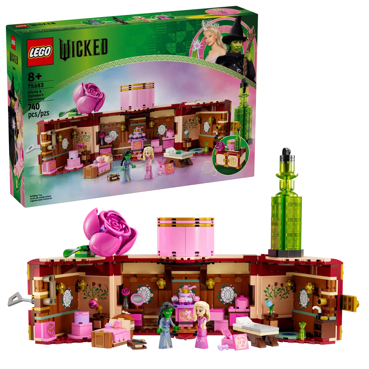 LEGO Wicked 75683 Glinda & Elphaba's Dormitory product image 1, provided for visual reference and product detail review
