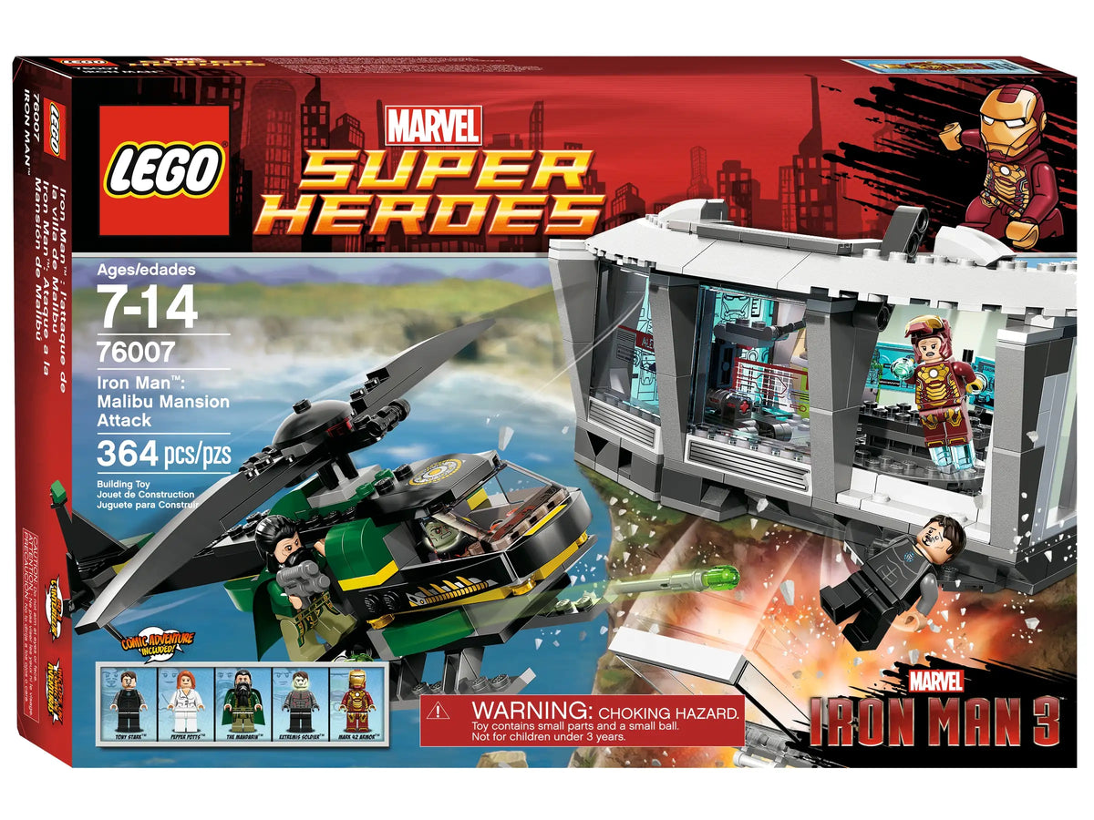 LEGO Marvel 76007 Iron Man: Malibu Mansion Attack product image 1, provided for visual reference and product detail review