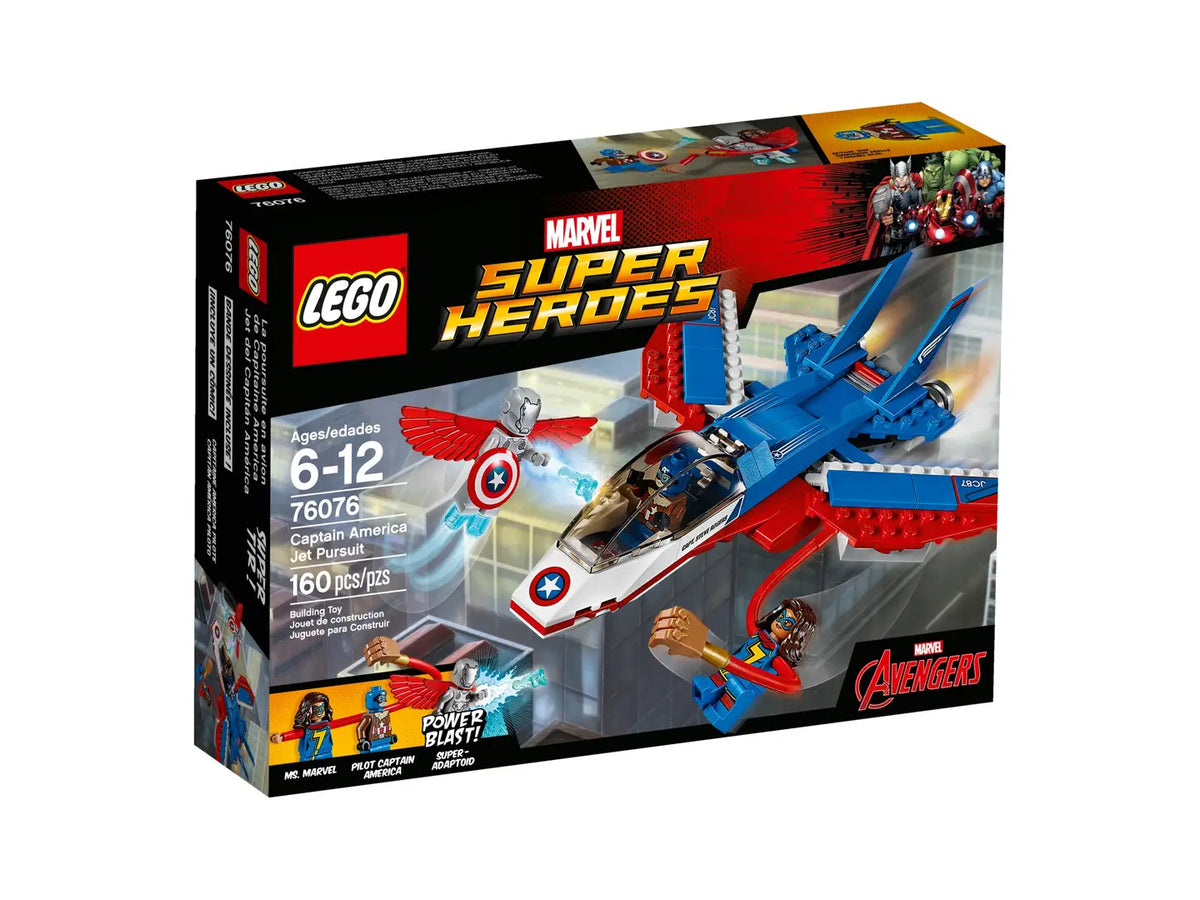 LEGO Marvel 76076 Captain America Jet Pursuit product image 1, provided for visual reference and product detail review