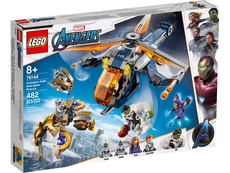 LEGO Marvel 76144 Avengers Hulk Helicopter Rescue product image 1, provided for visual reference and product detail review