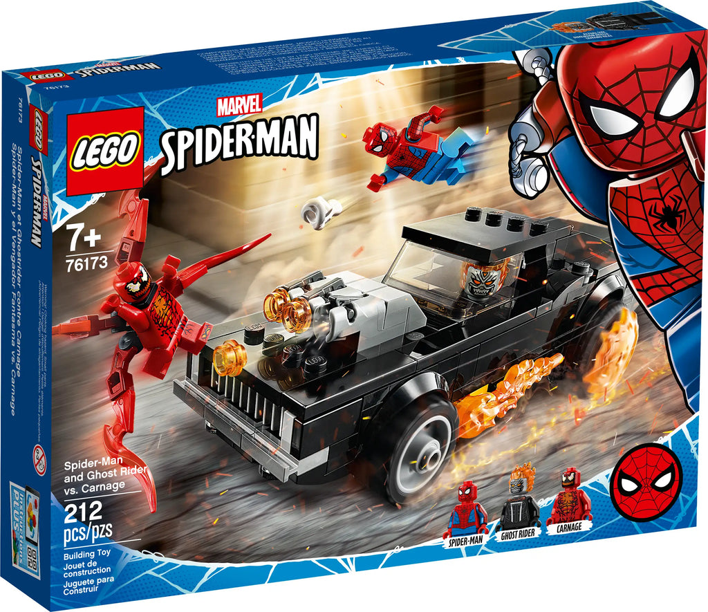 LEGO Marvel 76173 Spider-Man and Ghost Rider vs. Carnage product image 1, provided for visual reference and product detail