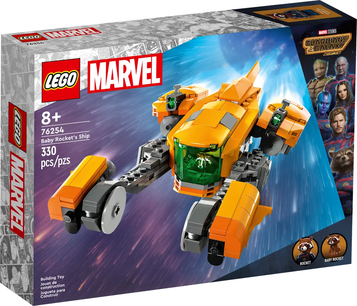 LEGO Marvel 76254 Baby Rocket's Ship product image 1, provided for visual reference and product detail review