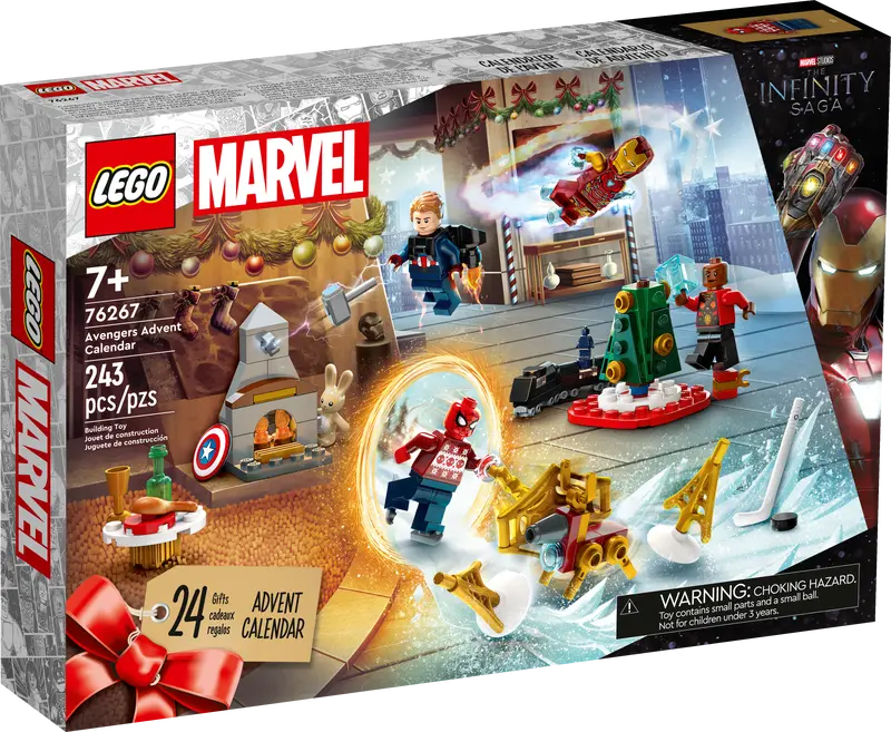 LEGO Marvel Avengers Advent Calendar 2023 76267 product image 1, provided for visual reference and product detail review