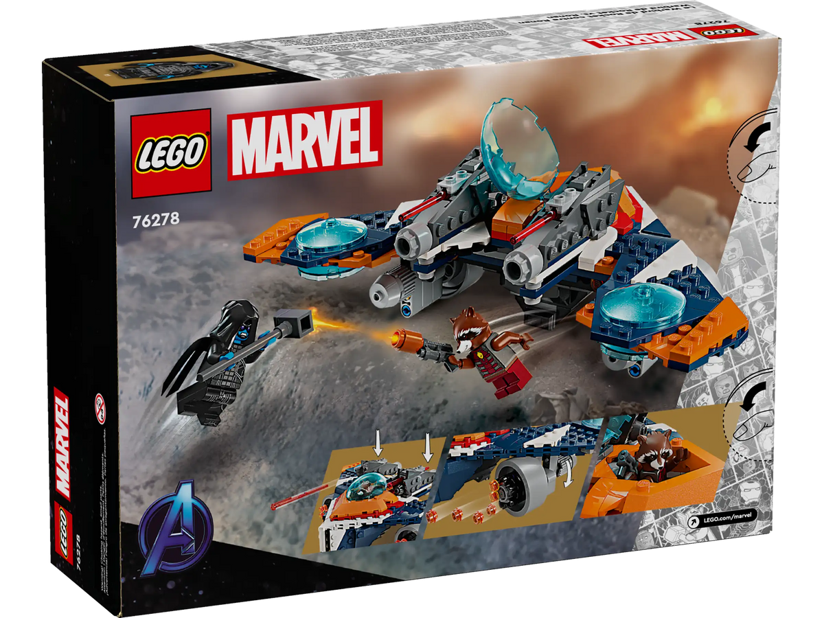 LEGO Marvel 76278 Rocket's Warbird vs. Ronan product image 2, provided for visual reference and product detail review