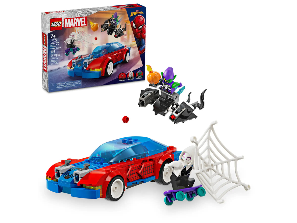 LEGO Marvel 76279 Spider-Man Race Car & Venom Green Goblin product image 1, provided for visual reference and product detail