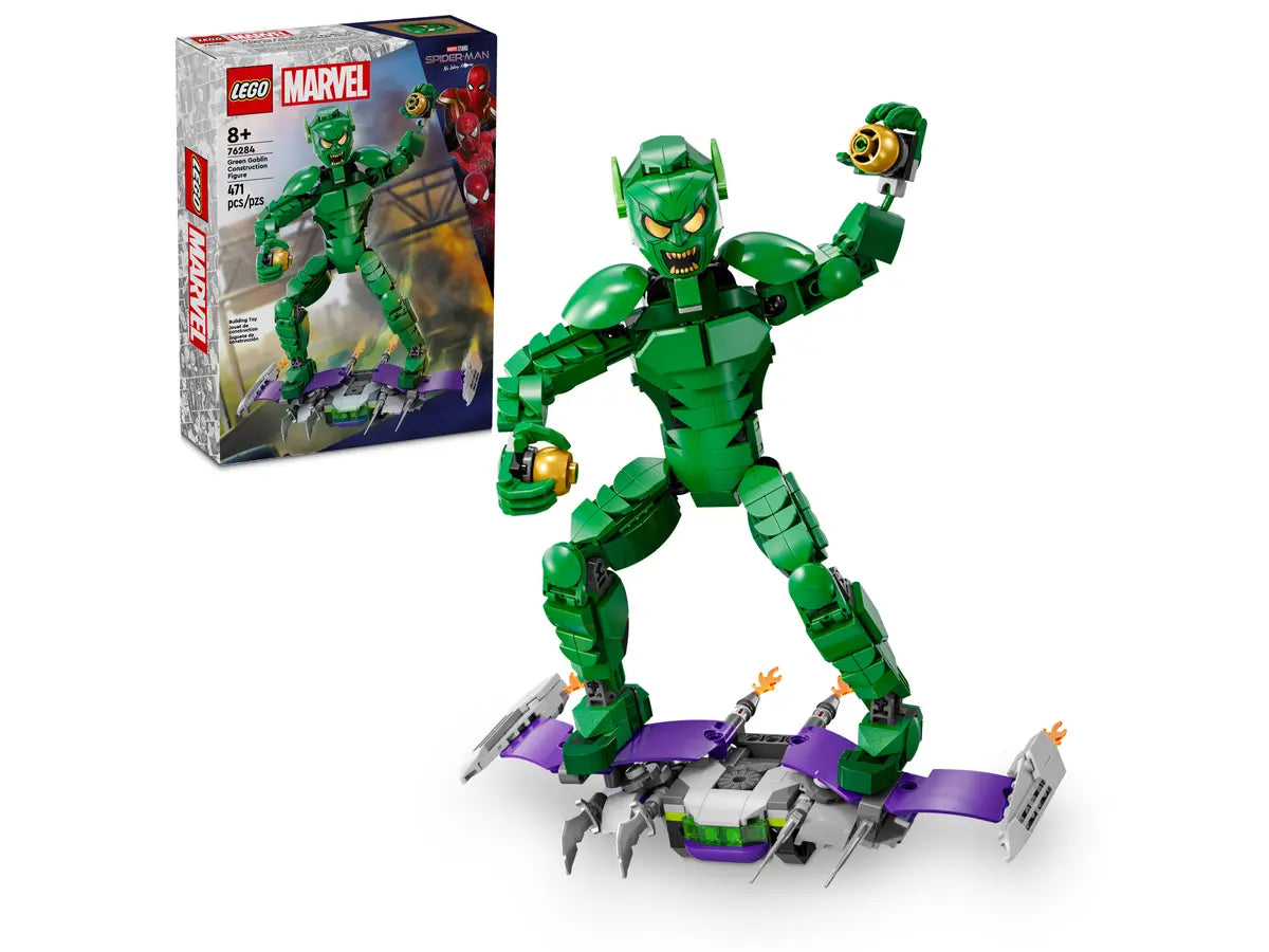 LEGO Marvel 76284 Green Goblin Construction Figure product image 1, provided for visual reference and product detail review