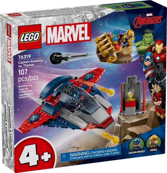 LEGO Marvel 76319 Captain America vs. Thanos product image 1, provided for visual reference and product detail review