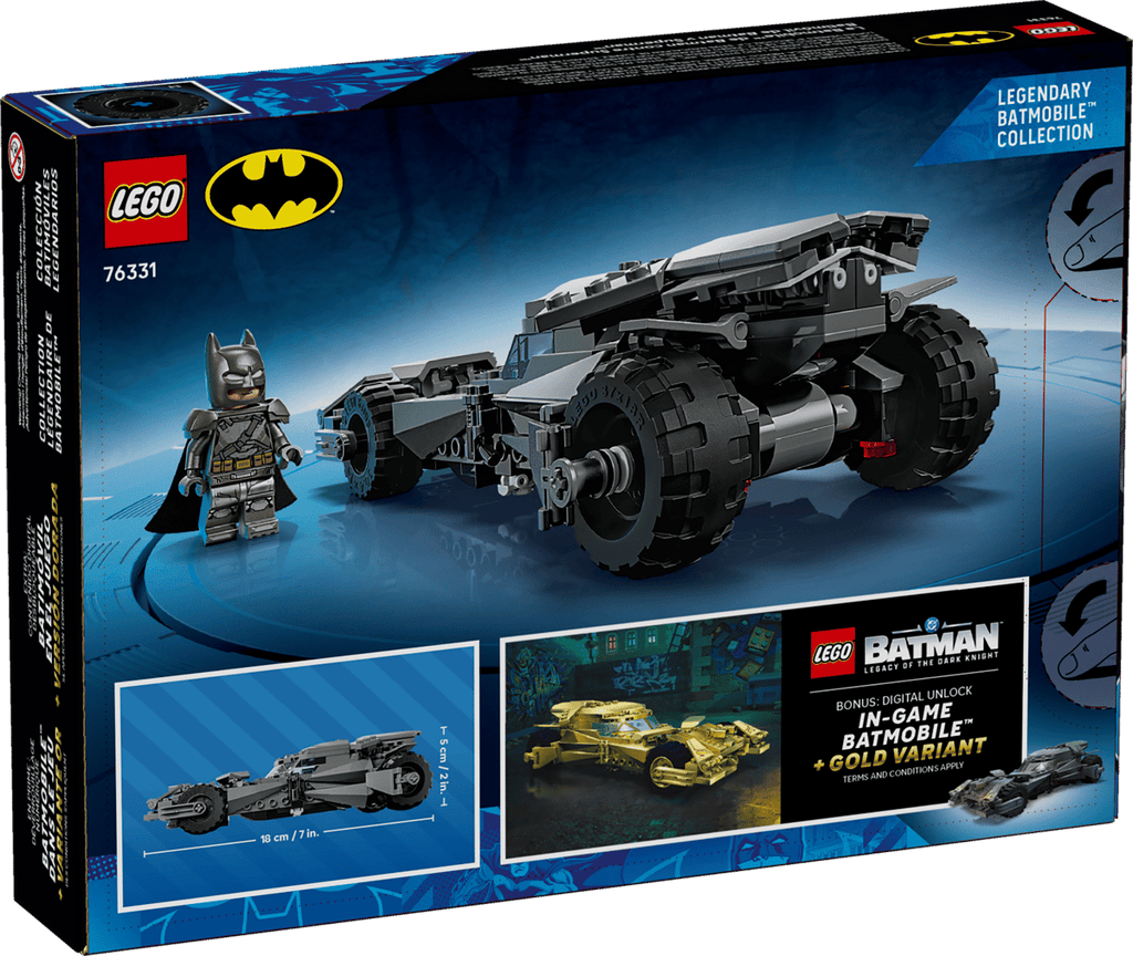 LEGO Batman 76331 Batman v Superman™ Batmobile™ product image 2, provided for visual reference and product detail review