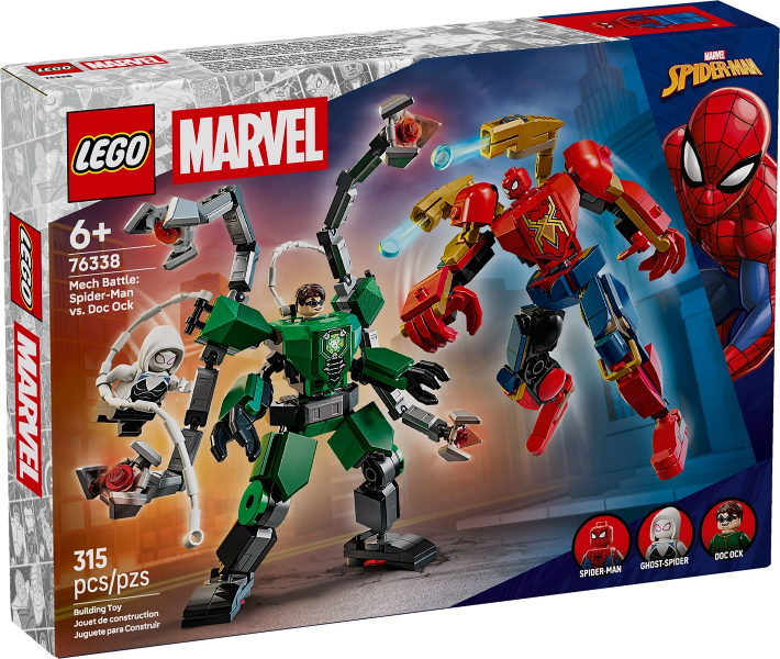 LEGO Marvel 76338 Mech Battle: Spider-man vs. Doc Ock product image 1, provided for visual reference and product detail