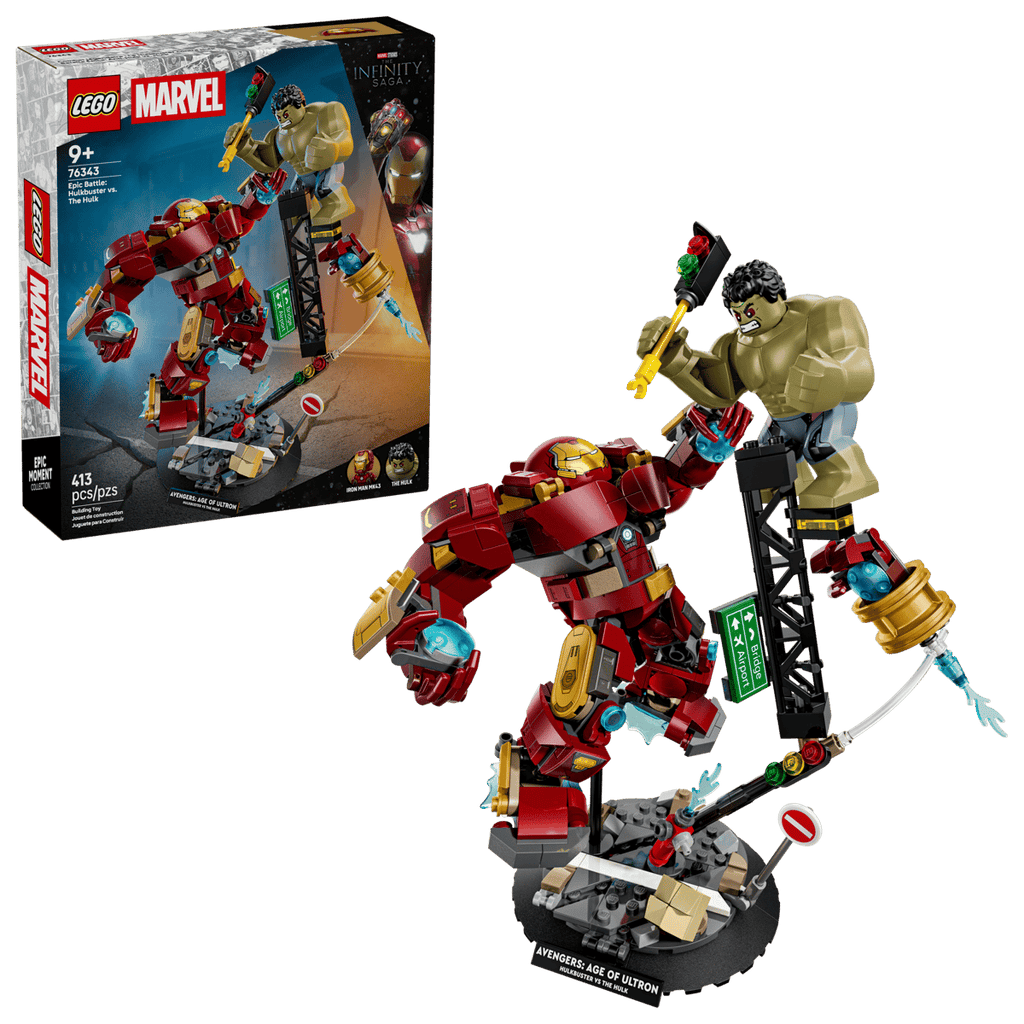 LEGO Marvel 76343 Epic Battle: Hulkbuster vs. The Hulk product image 1, provided for visual reference and product detail