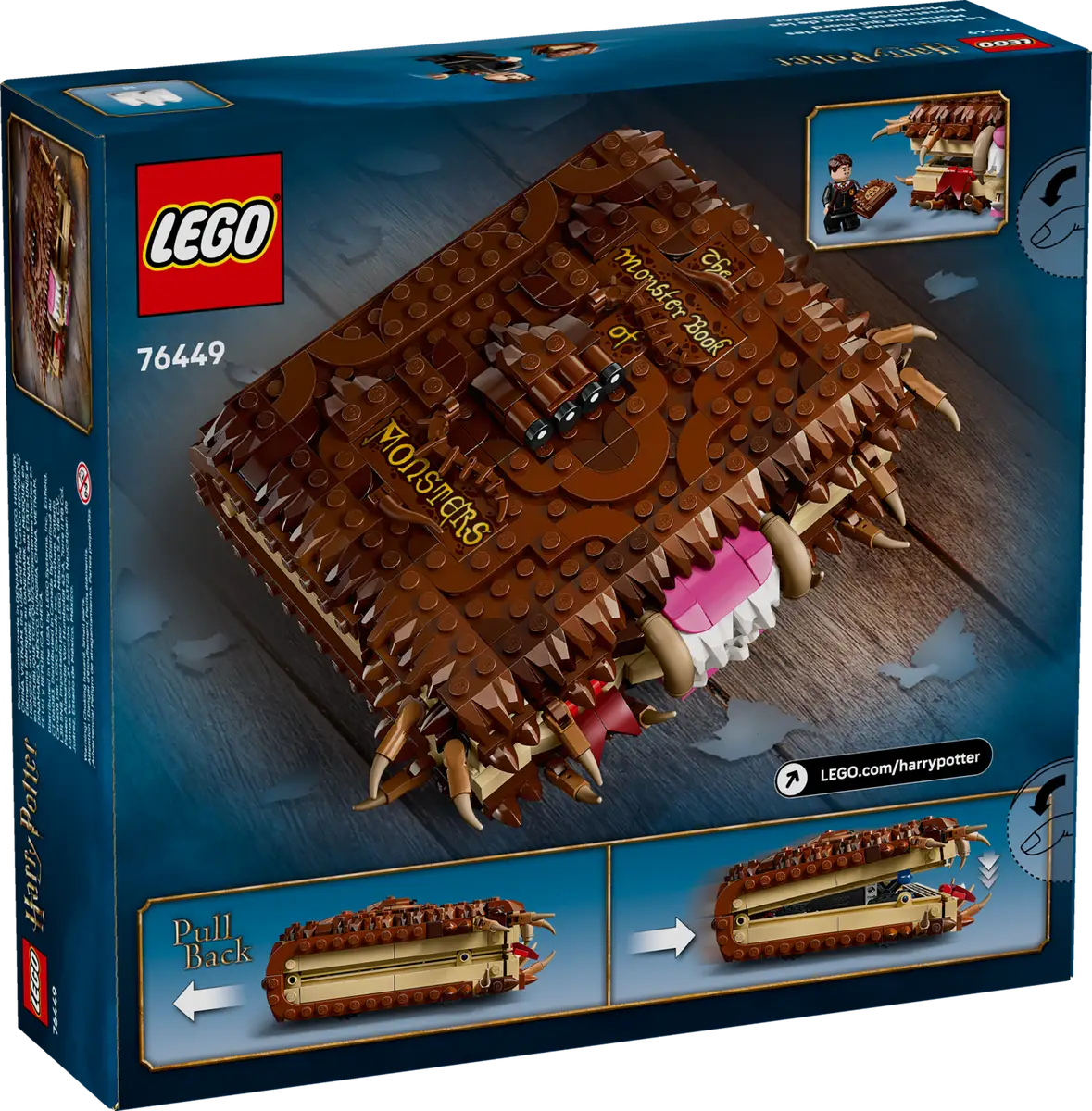 LEGO Harry Potter 76449 Chomping Monster Book of Monsters product image 2, provided for visual reference and product detail