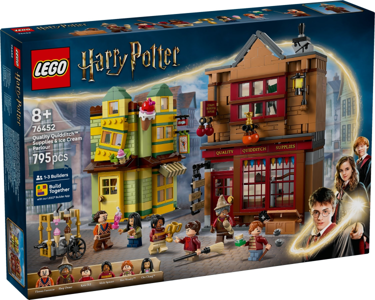 LEGO Harry Potter 76452 Quality Quidditch Supplies & Ice Cream Parlour product image 1, provided for visual reference and
