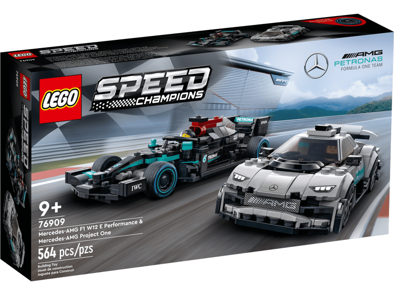 LEGO Speed Champions 76909 Mercedes-AMG F1 W12 E Performance & Mercedes-AMG Project One product image 1, provided for visual