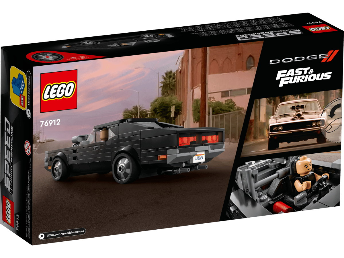 LEGO Speed Champions 76912 Fast & Furious 1970 Dodge Charger R/T product image 2, provided for visual reference and product
