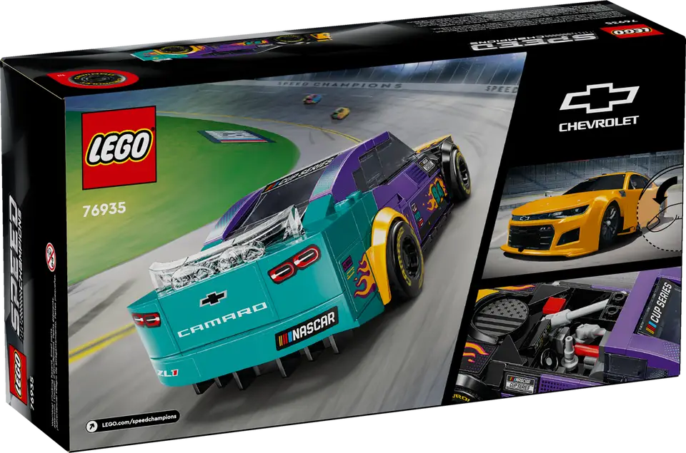 LEGO Speed Champions 76935 NASCAR Next Gen Chevrolet Camaro ZL1 product image 2, provided for visual reference and product
