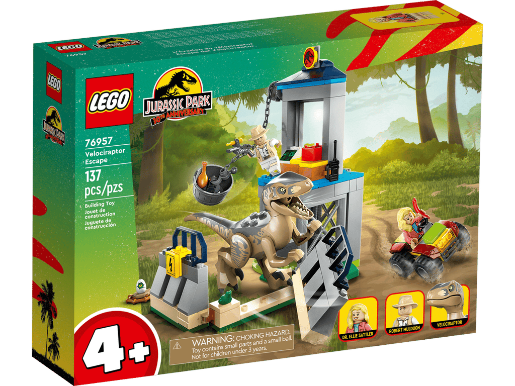 LEGO Jurassic Park 76957 Velociraptor Escape product image 1, provided for visual reference and product detail review