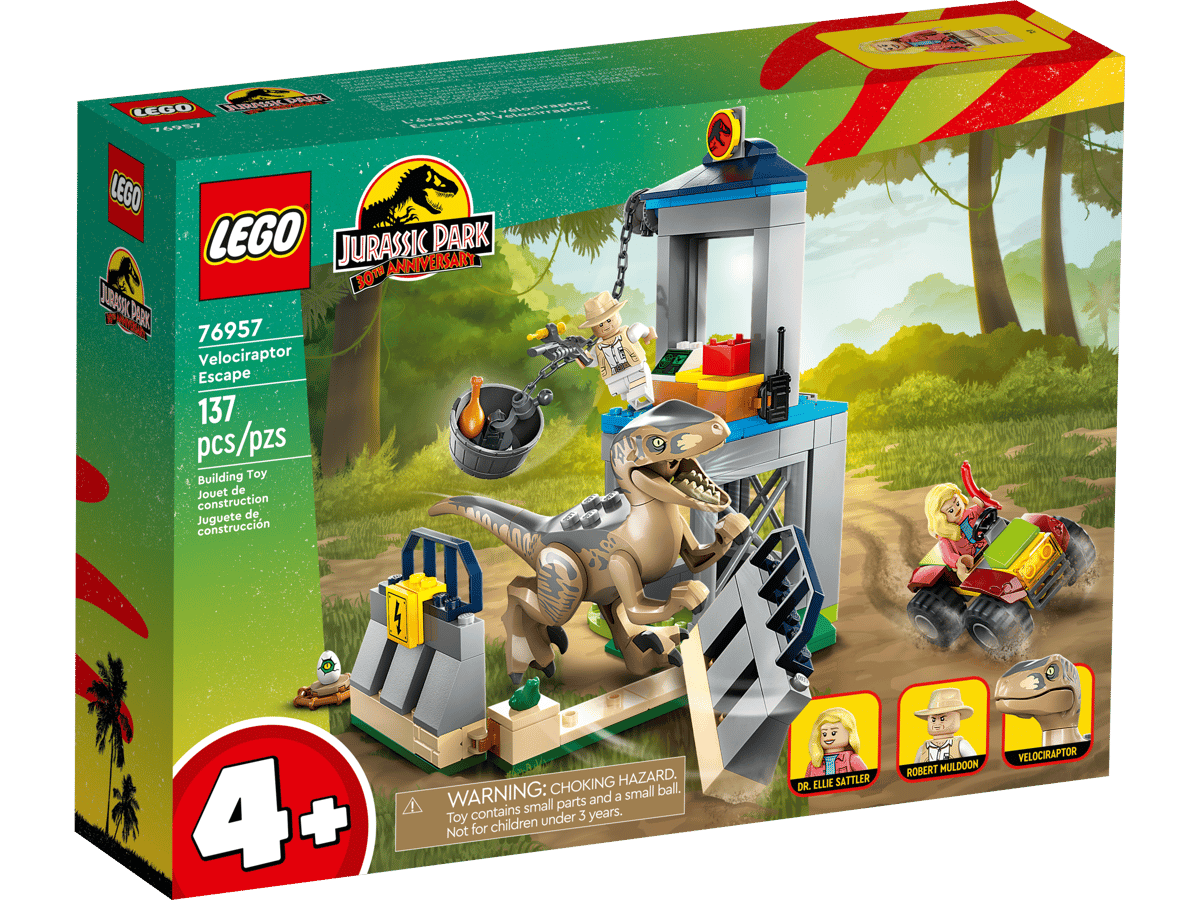LEGO Jurassic Park 76957 Velociraptor Escape product image 1, provided for visual reference and product detail review