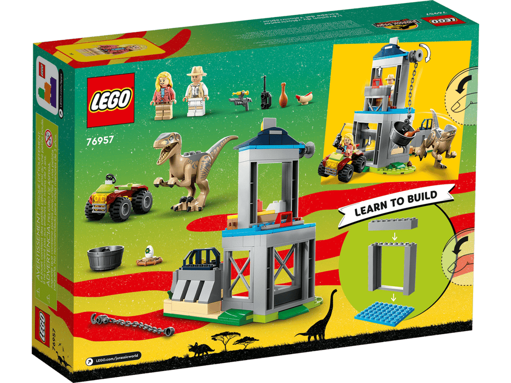 LEGO Jurassic Park 76957 Velociraptor Escape product image 2, provided for visual reference and product detail review