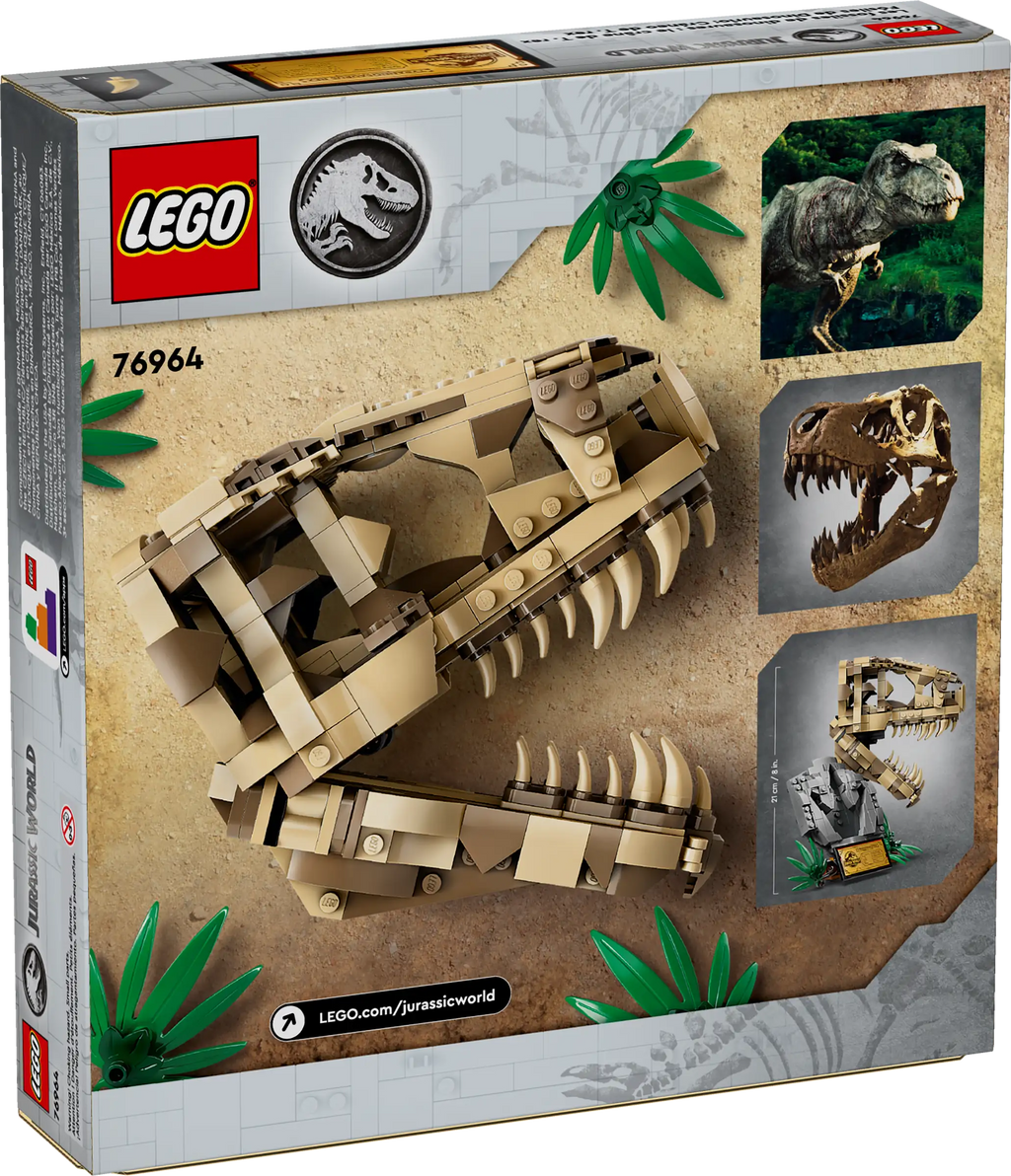 LEGO Jurassic World 76964 Dinosaur Fossils: T. rex Skull product image 2, provided for visual reference and product detail