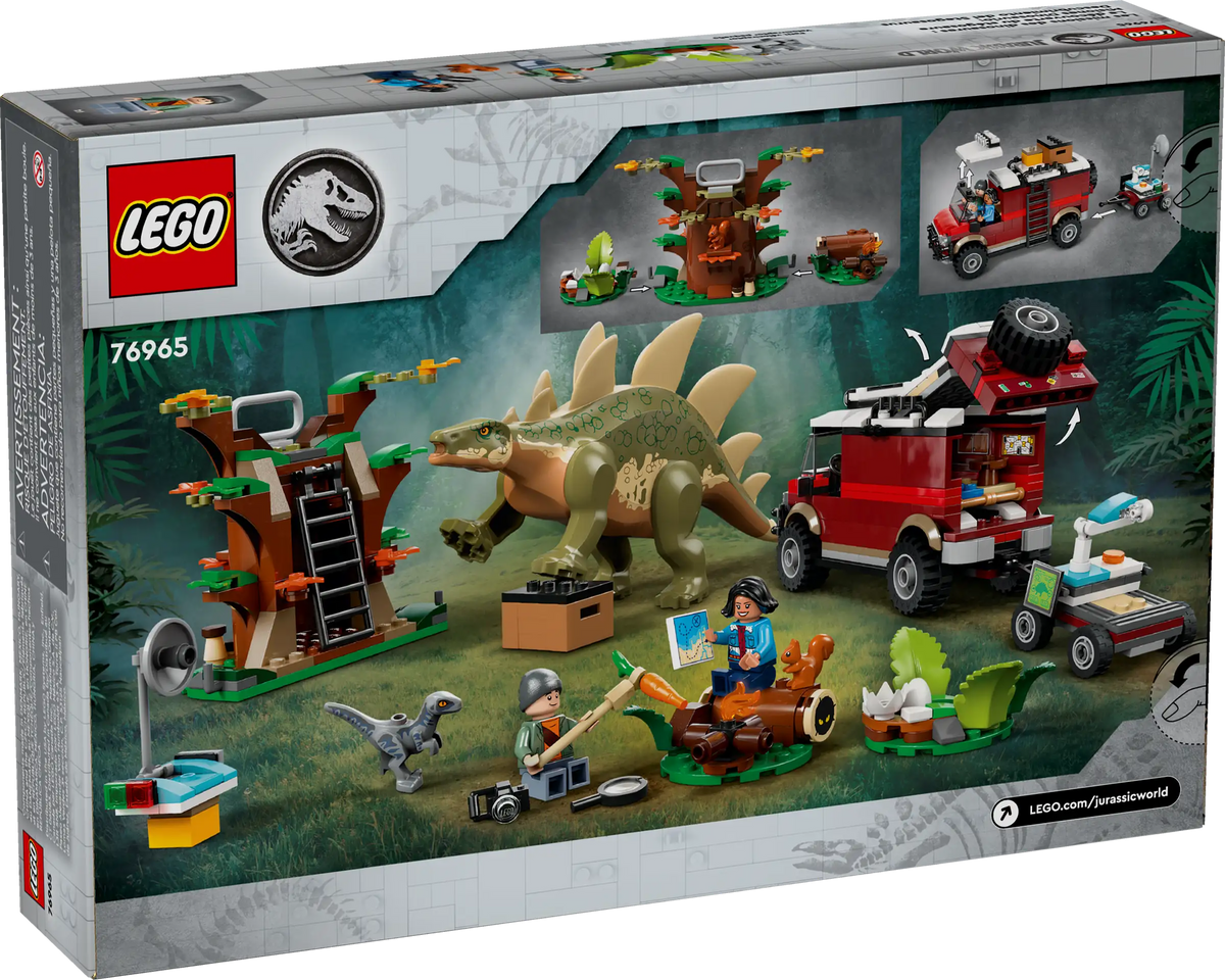 LEGO Jurassic World 76965 Dinosaur Missions: Stegosaurus Discovery product image 2, provided for visual reference and
