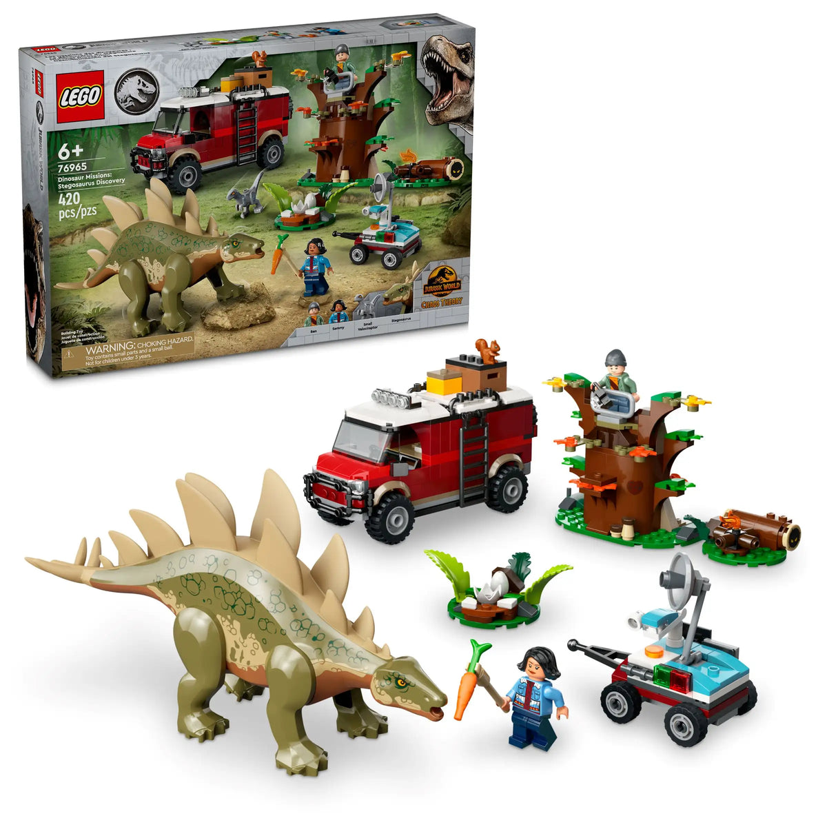LEGO Jurassic World 76965 Dinosaur Missions: Stegosaurus Discovery product image 1, provided for visual reference and