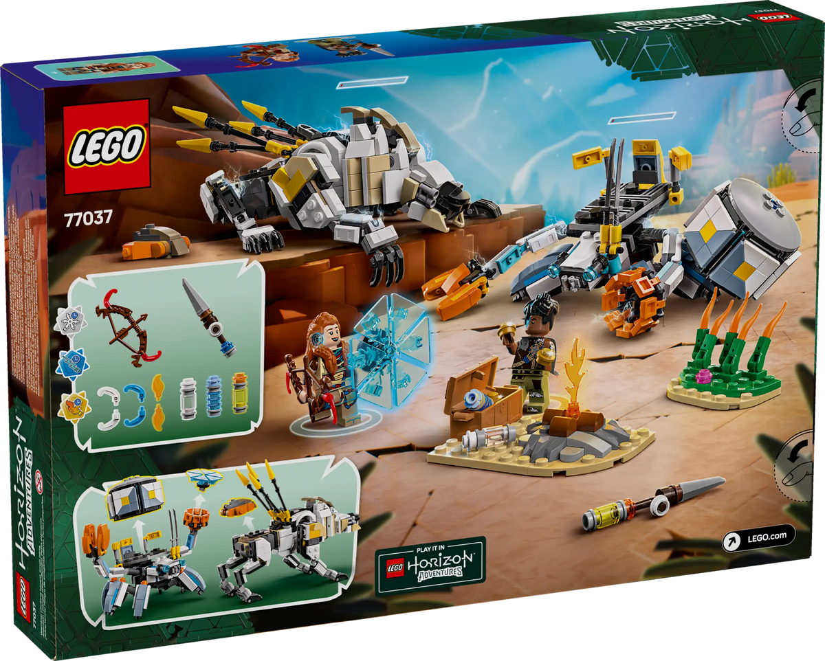 LEGO Horizon Adventures 77037 Aloy & Varl vs. Shell-Walker & Sawtooth product image 2, provided for visual reference and