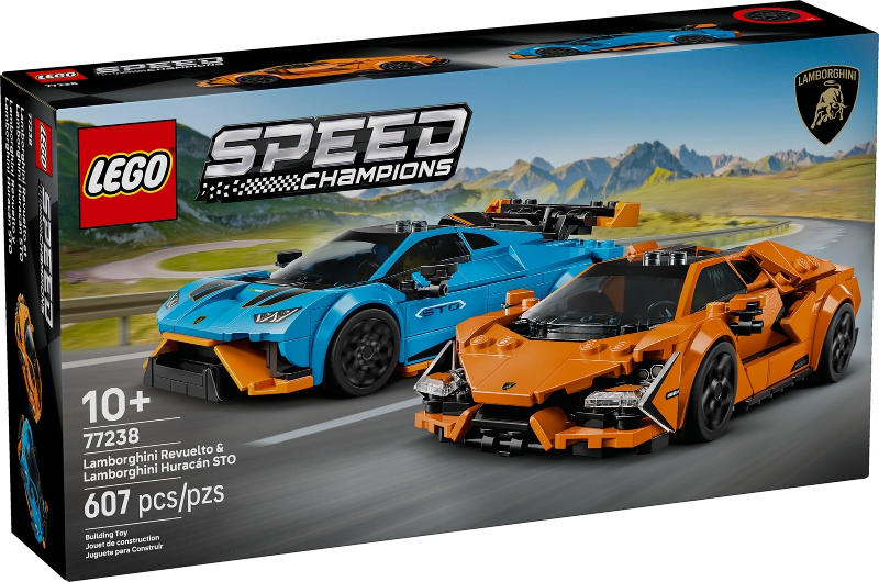 LEGO Speed Champions 77238 Lamborghini Revuelto & Lamborghini Huracán STO product image 1, provided for visual reference and