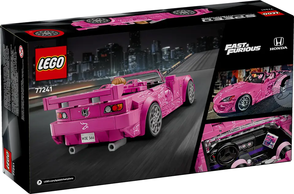 LEGO Speed Champions 77241 2 Fast 2 Furious Honda S2000 product image 2, provided for visual reference and product detail