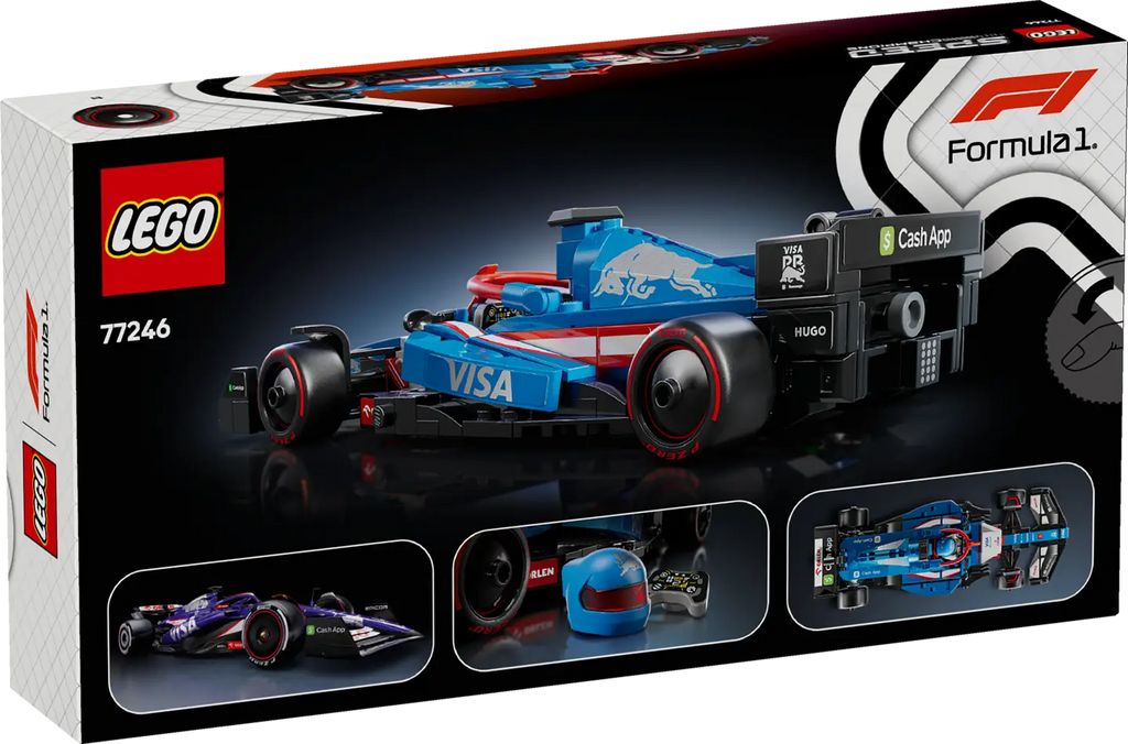 LEGO Speed Champions 77246 Visa Cash App RB VCARB 01 F1 Race Car product image 2, provided for visual reference and product