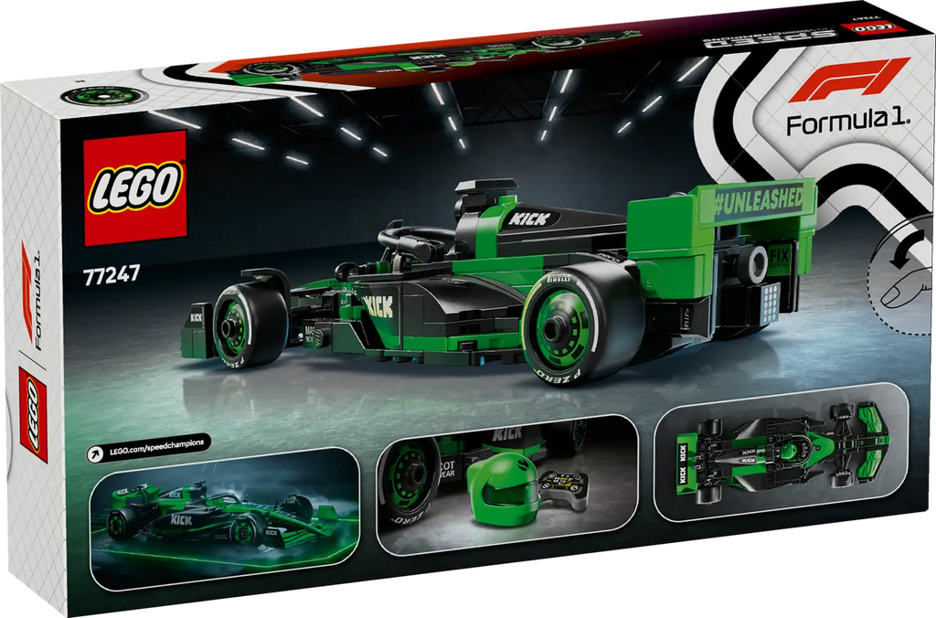 LEGO Speed Champions 77247 KICK Sauber F1 Team C44 product image 2, provided for visual reference and product detail review