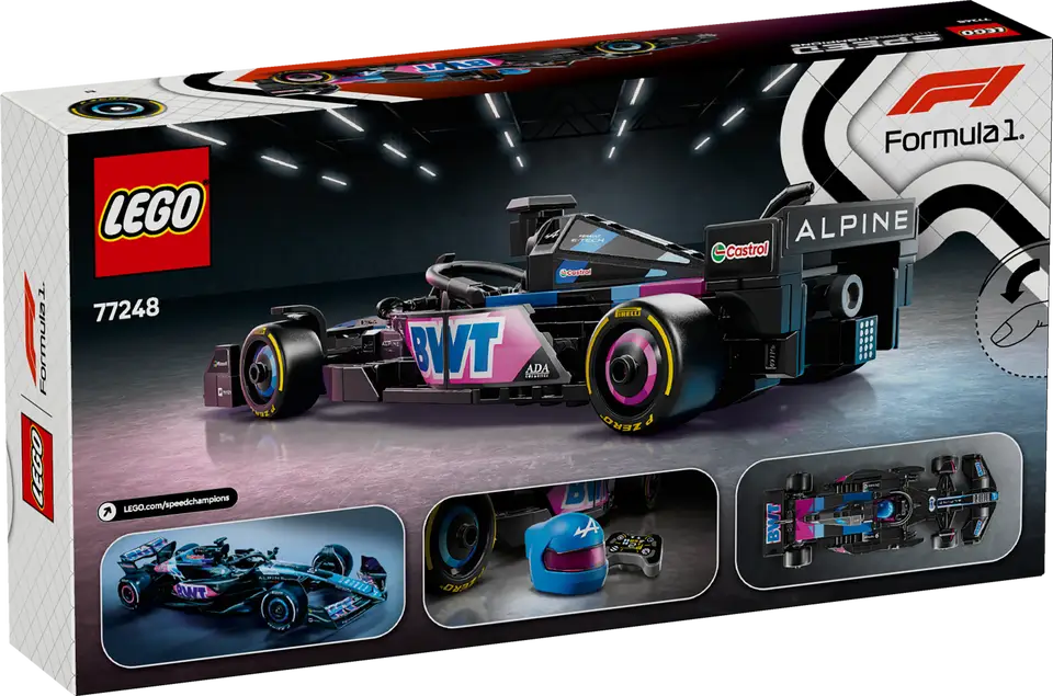 LEGO Speed Champions 77248 BWT Alpine F1 Team A524 product image 2, provided for visual reference and product detail review