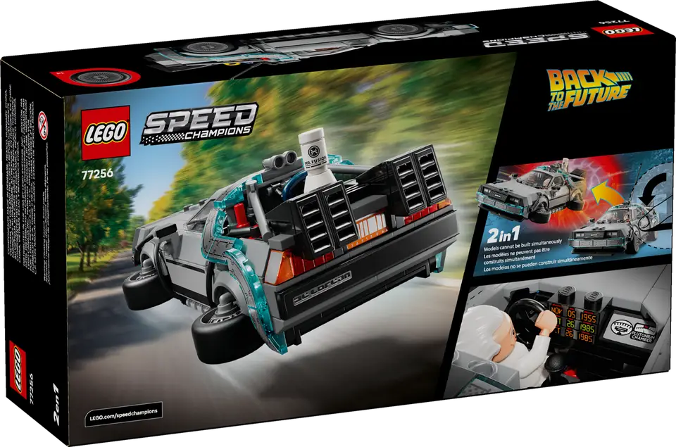 Lego Speed Champions 77256 Time Machine from Back to the Future product image 2, provided for visual reference and product