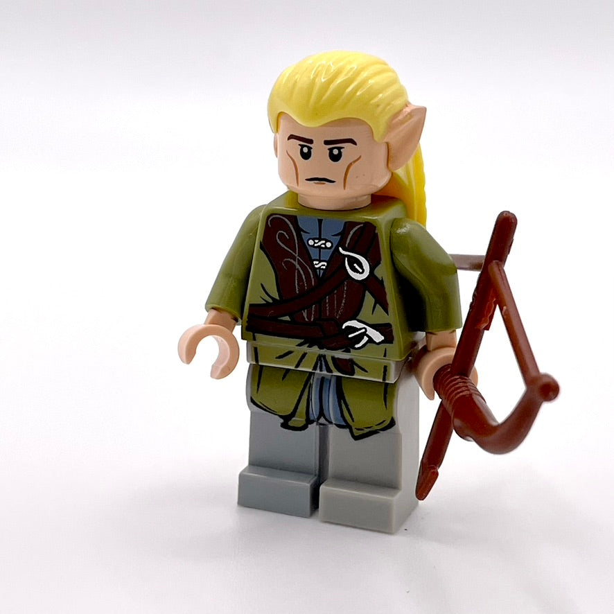 Legolas - Olive Green Robe, Long Cheek Lines