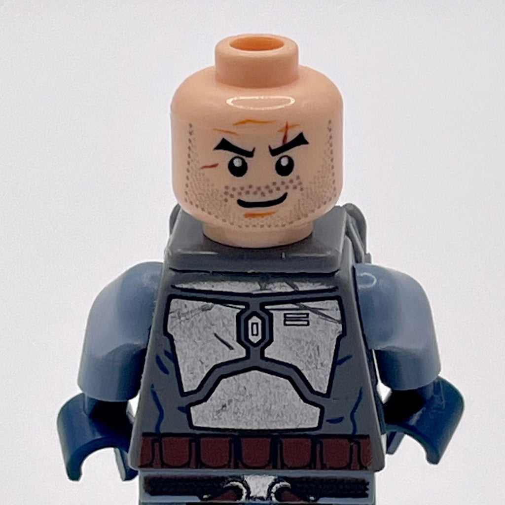 Jango Fett - Light Nougat Head, Smile (DARK GREY JETPACK)(Some Torso Wear) product image 3, provided for visual reference