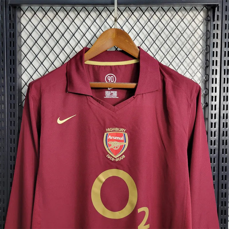 Retro Arsenal Jersey 2005/06 Home Long Sleeves Football product image 4