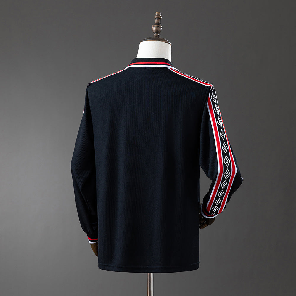 Manchester United Jersey 1998-99 Home Black Retro Kit Long product image 2