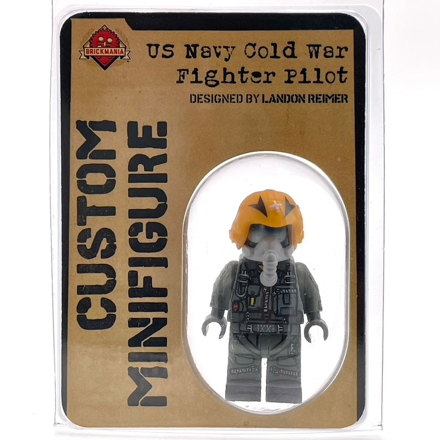 Brickmania US Navy Cold War Fighter Pilot Minifigure Sold Out/Retired product image 1, provided for visual reference and