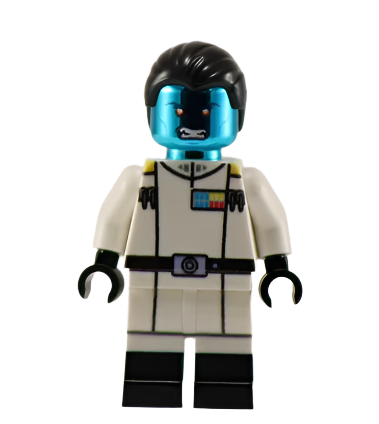 Admiral Throne Chrome - BigKidBrix Custom Printed Minifig product image 1, provided for visual reference and product detail