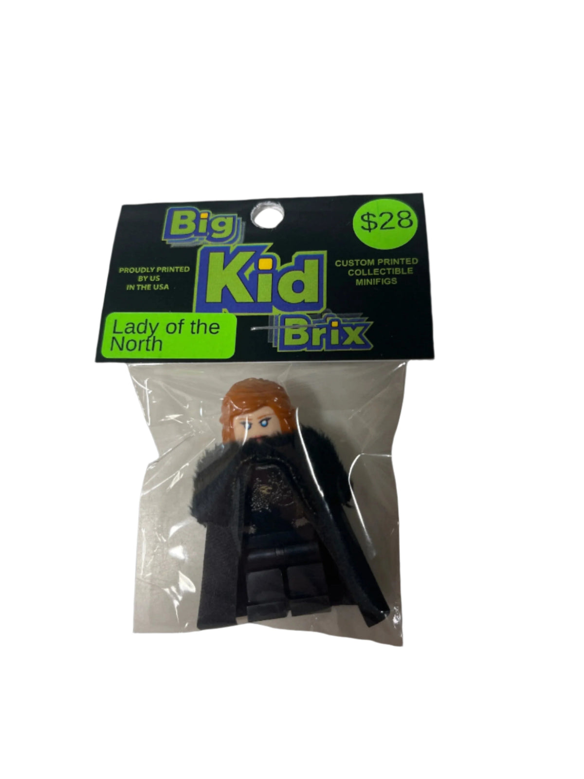 Lady of the North - BigKidBrix Custom Printed Minifig product image 1, provided for visual reference and product detail
