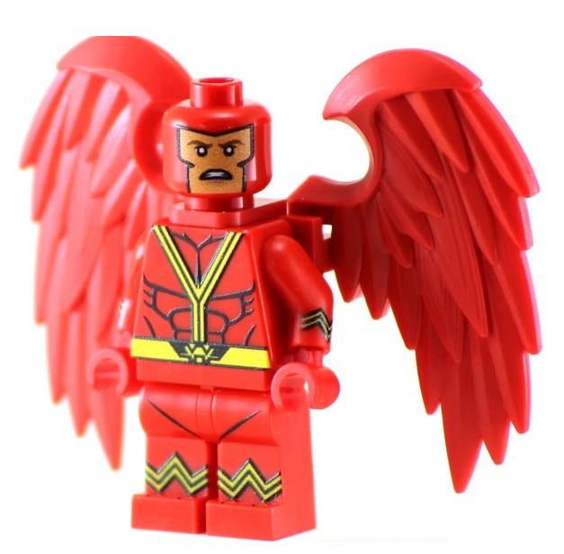 Crimson Raven - BigKidBrix Custom Printed Minifig product image 1, provided for visual reference and product detail review