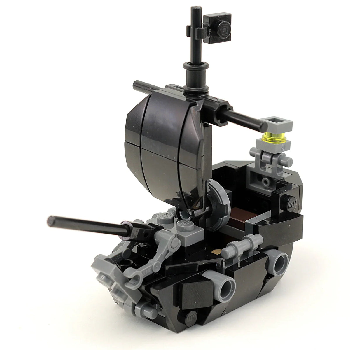 Black Ship (Pearl) with Jack Sparrow Minifigure - B3 Customs product image 1, provided for visual reference and product