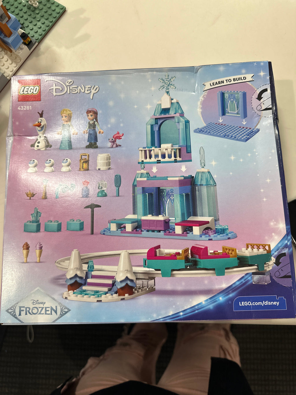 LEGO Disney 43281 Frozen Elsa's Ice Castle & Snow Ride Adventure product image 3, provided for visual reference and product