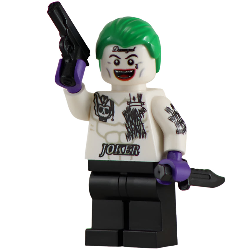 Jokester S. Squad - BigKidBrix Custom Printed Minifig product image 1, provided for visual reference and product detail