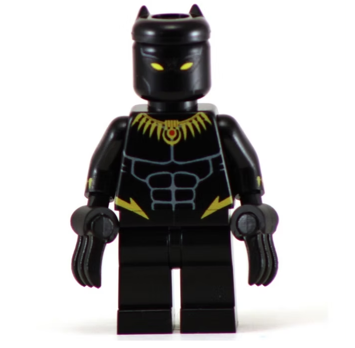 Dark Panther - BigKidBrix Custom Printed Minifig product image 1, provided for visual reference and product detail review