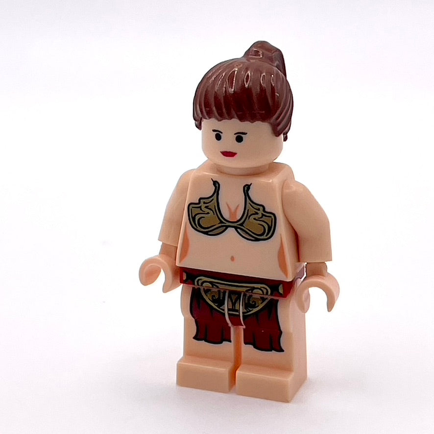 Princess Leia - Jabba Slave Outfit, Reddish Brown Ponytail product image 1, provided for visual reference and product detail
